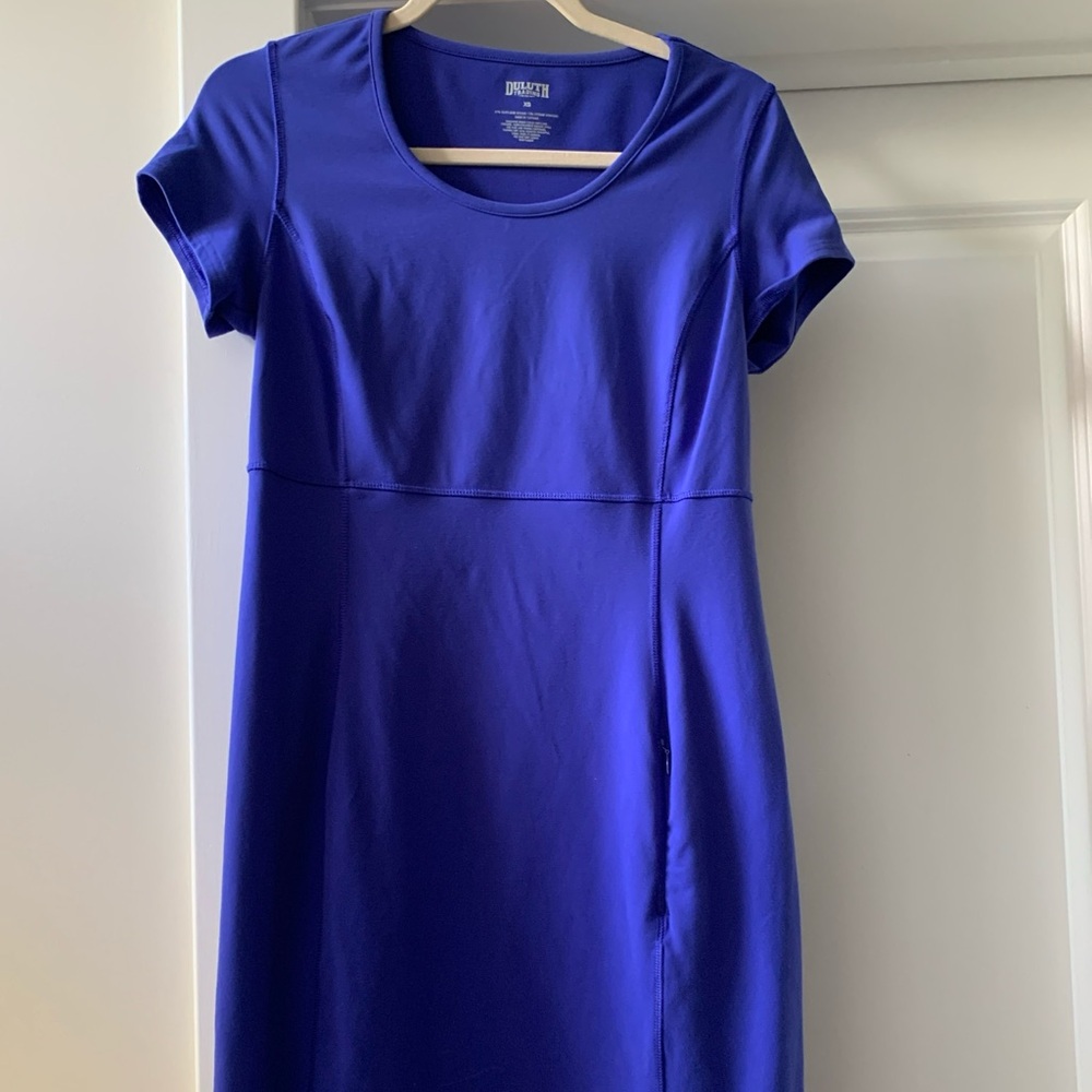 Women’s DULUTH Trading Co NoGA Classic Athletic Dress, Sz extra small Royal blue